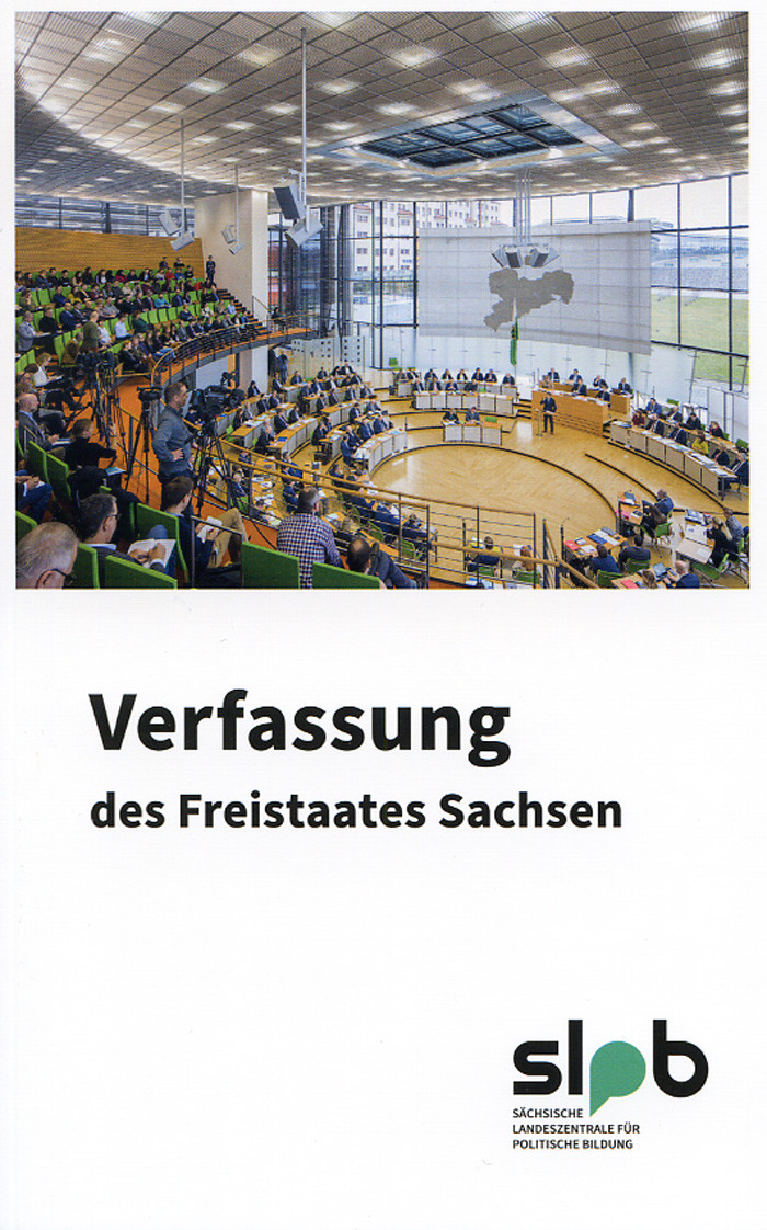 Titelseite Verfassung des Freistaates Sachsen