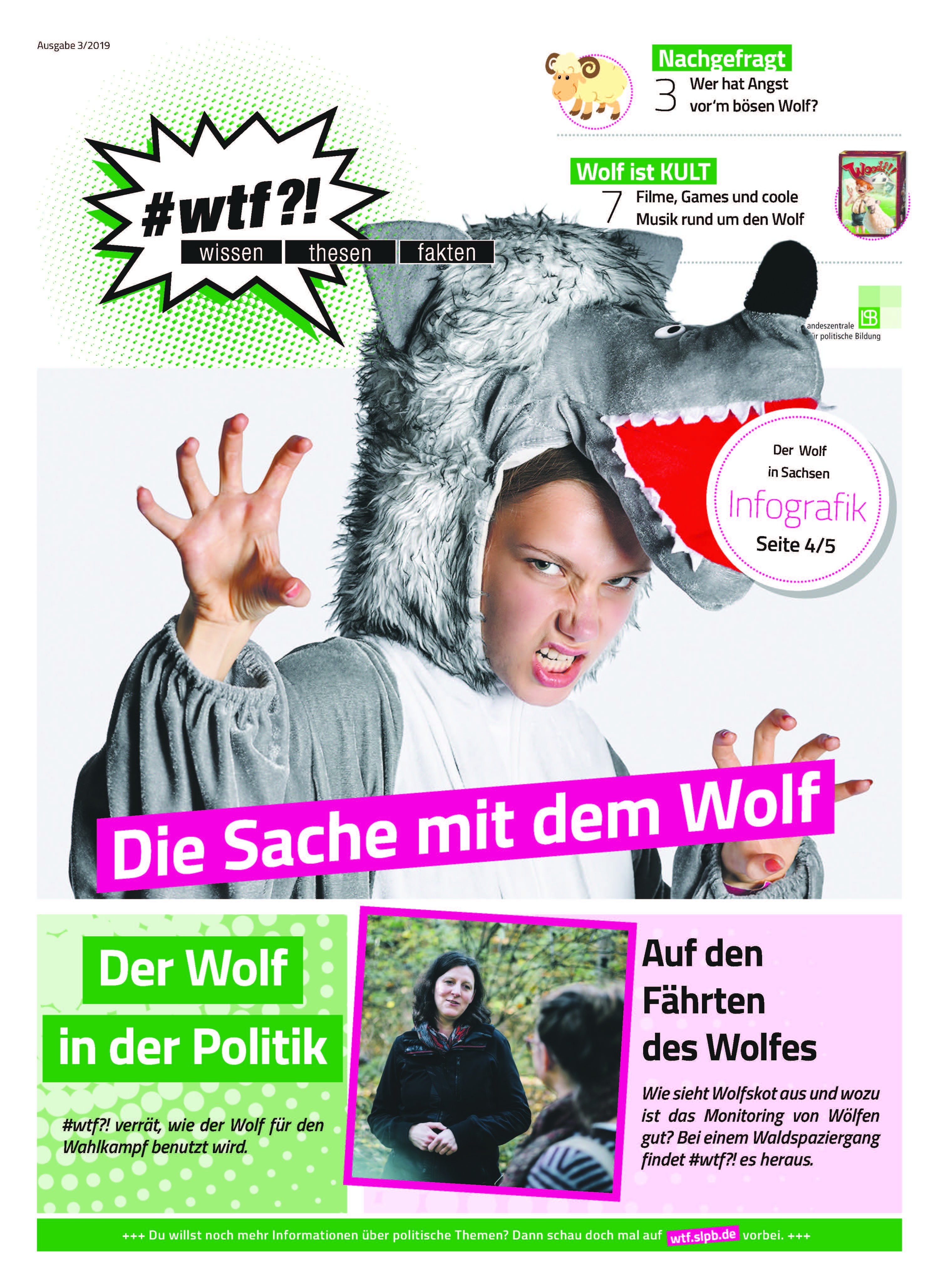 1122 wtf-Magazin 11 "Die Sache mit dem Wolf" (Ausgabe 3/2019)